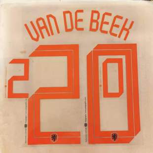 荷兰2020欧洲杯 客场球员印号（只买字号先看描述）