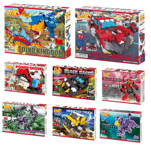 日本进口laq积木3男孩，益智拼插模型6玩具7恐龙8机器人汽车5岁礼物