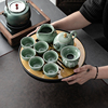 功夫茶具套组家用简约储水式茶盘，整套日式泡，茶器干泡茶托盘小茶台