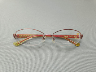 出口原单Courreges活希源金属眼镜框小镜面防辐射近视半框眼镜