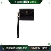99新未使用香港直邮Miu Miu 缪缪 女士 徽标按扣卡包 5MF0360