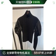 99新未使用香港直邮MAX MARAMax Mara 黑色泡泡袖针织毛衣 AS