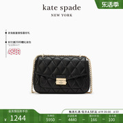 katespadekscarey黑色中号，链条单肩斜挎包，通勤日常设计感女