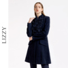 lizzy2023冬款轻奢女优雅毛呢，羊毛大衣外套