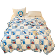 哆啦A梦牛奶绒毛毯被夏季空调沙发盖毯子办公室午睡专用小毛巾被4