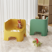 凳子家用矮凳儿童小板凳宝宝，塑料靠背椅子，加厚成人方凳客厅茶几凳