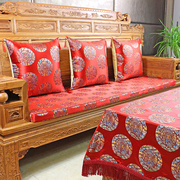 中式红木沙发实木家具坐垫，套中国风防滑定制布艺餐椅海绵棕垫