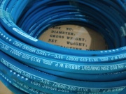 蓝色外胶高温高压橡胶软管特殊橡胶，材质可加工定制钢丝编织耐磨