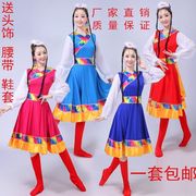 2022女装少数民族服装广场舞，西藏水袖舞台装，演出藏族舞蹈服饰