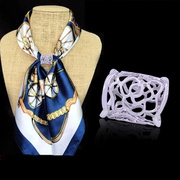 欧美风镂空玫瑰花丝巾，扣时尚简约合金餐巾，扣围巾披肩衣角扣
