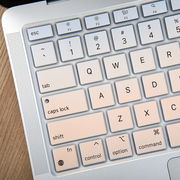 适用于macbookpro键盘膜电脑air13寸mac13.3笔记本，15透光防水超薄12os快捷键，16保护膜14功能2021配件m1