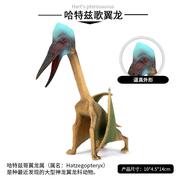 侏罗纪恐龙仿真恐龙，翼龙模型哈特兹歌翼龙，实心翼龙玩具摆件