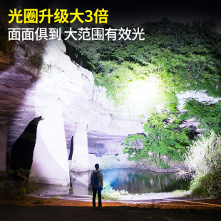傲行强光手电筒可充电超亮迷你便携家用超小型户外远射白激光(白激光)灯