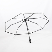 高档透明雨伞g全自动大号折叠创意网红伞结实耐用高颜值男女生