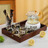 蜡烛温茶炉煮茶器2024玻璃茶具套装家用咖啡厅保温炉小型茶壶