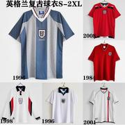 1996赛季01英格兰复古主客场足球衣服England retro shirt jersey