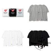 一番humanmade3packt-shirtset小爱心纯棉，打底短袖t恤