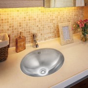 椭圆形304不锈钢水槽，卫生间台下盆台上盆洗面盆，洗手池洗物盆