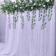 婚礼结婚布幔舞台装饰幕布甜品台场景布置墙背景婚庆背景结婚纱幔