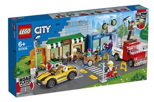 lego乐高城市系列60306购物街益智拼装儿童积木玩具智力拼接2021