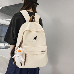 袋鼠双肩背包男女士，休闲旅行电脑包，运动初中高中学生校园书包户外
