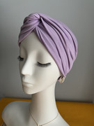 欧货发饰莫代尔淡紫色发带女洋气潮款发箍法式复古纯棉运动头带