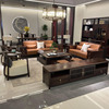 新中式沙发现代简约乌丝檀，实木大小户型，别墅客厅禅意轻奢高端家具