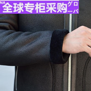 日本tv冬季海宁真皮皮衣，男皮毛一体，羊皮短款连帽羊毛加厚皮夹
