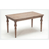 美式复古实木桌子 餐桌组合做旧拉丝橡木餐桌法式餐厅简约长方桌