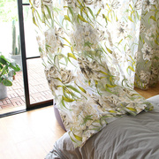 Mordogan莫尔多安 彩绘剪花纱 窗纱定制成品简约客厅卧室窗帘纱帘