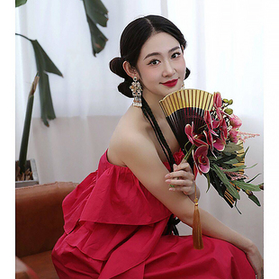 晨拍礼服晨袍女新娘敬酒服订婚高端轻奢小众轻婚纱连衣裙女婚礼