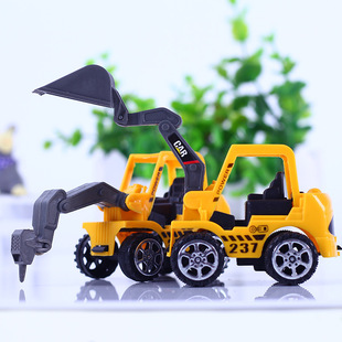 创意迷你小号工程车，挖土机挖掘机新奇好玩的儿童玩具地摊
