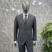 品牌男士西服西裤马甲商务套装3件 灰色绅士时尚修身混纺面料免烫