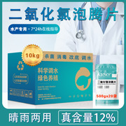 二氧化氯泡腾片水产养殖鱼用消毒片，鱼池鱼缸专用鱼塘，84消毒净水剂