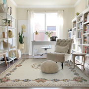 客厅地毯家用欧式美式田园风格现代轻奢卧室房间茶几Y可机洗床边