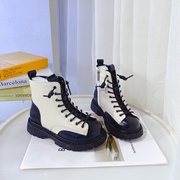 可爱女童鞋马丁靴，冬季棉鞋儿童靴子，加绒短靴小女孩冬款11916