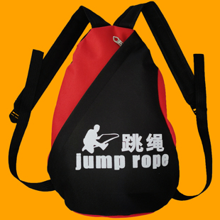 男女跳绳健身运动训练包抽绳束口双肩背袋便携式加厚帆布背包