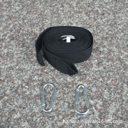 户外木棍加厚帆布吊床专用绑带，加宽尼龙带吊绳含弹簧s扣