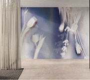 意大利进口定制glamora现代简约客厅卧室，蓝灰色背景墙壁纸