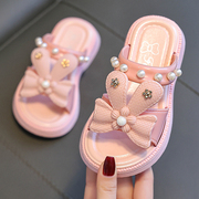女童儿童拖鞋时尚韩版卡通可爱公主夏季凉鞋，小童宝宝浴室室内外穿