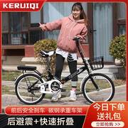 折叠自行车女式超轻便携成人上班2220寸减震免安装学生单车儿童