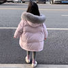 女宝棉服冬季洋气女大童中长款棉衣2023冬装棉袄女孩加厚外套