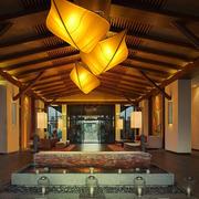 定制现代新中式树叶吊灯简约创意餐厅古典茶楼客厅卧室布艺led灯