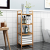 多功能楠竹置物架创意浴室架花架子实木质落地室内简易收纳储物架