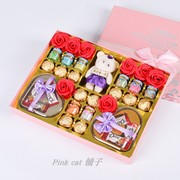 德芙巧克力礼盒装送女友女生，七夕情人节，礼物生日礼物心型糖果爱心