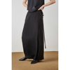 cleanflow黑色桑蚕真丝，30姆米系带，超长半身裙高腰百搭气质复古