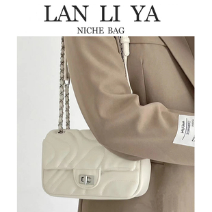 兰莉娅bag潮牌设计链条小包，单肩斜挎包女今年流行包百搭通勤包女