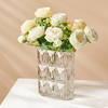 高品质水晶花瓶摆件高级感客厅，水养插鲜花，玻璃透明ins风网红轻奢