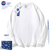 NASA联名纯色长袖t恤纯棉男女款2023年ins春装内搭打底衫上衣