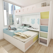 香港公屋全屋傢俬定制榻榻米儿童上下床，整体衣柜家具订造装修设计